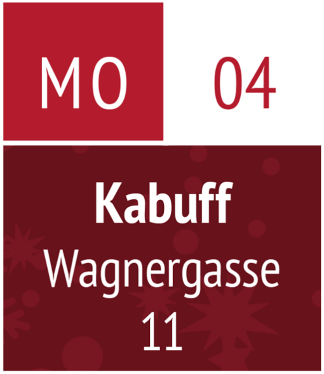Montag 04.12.2023 – kabuff café & stoffladen (Wagnergasse 11)