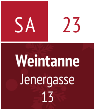 Samstag 23.12.2023 – Weintanne (Jenergasse 13)